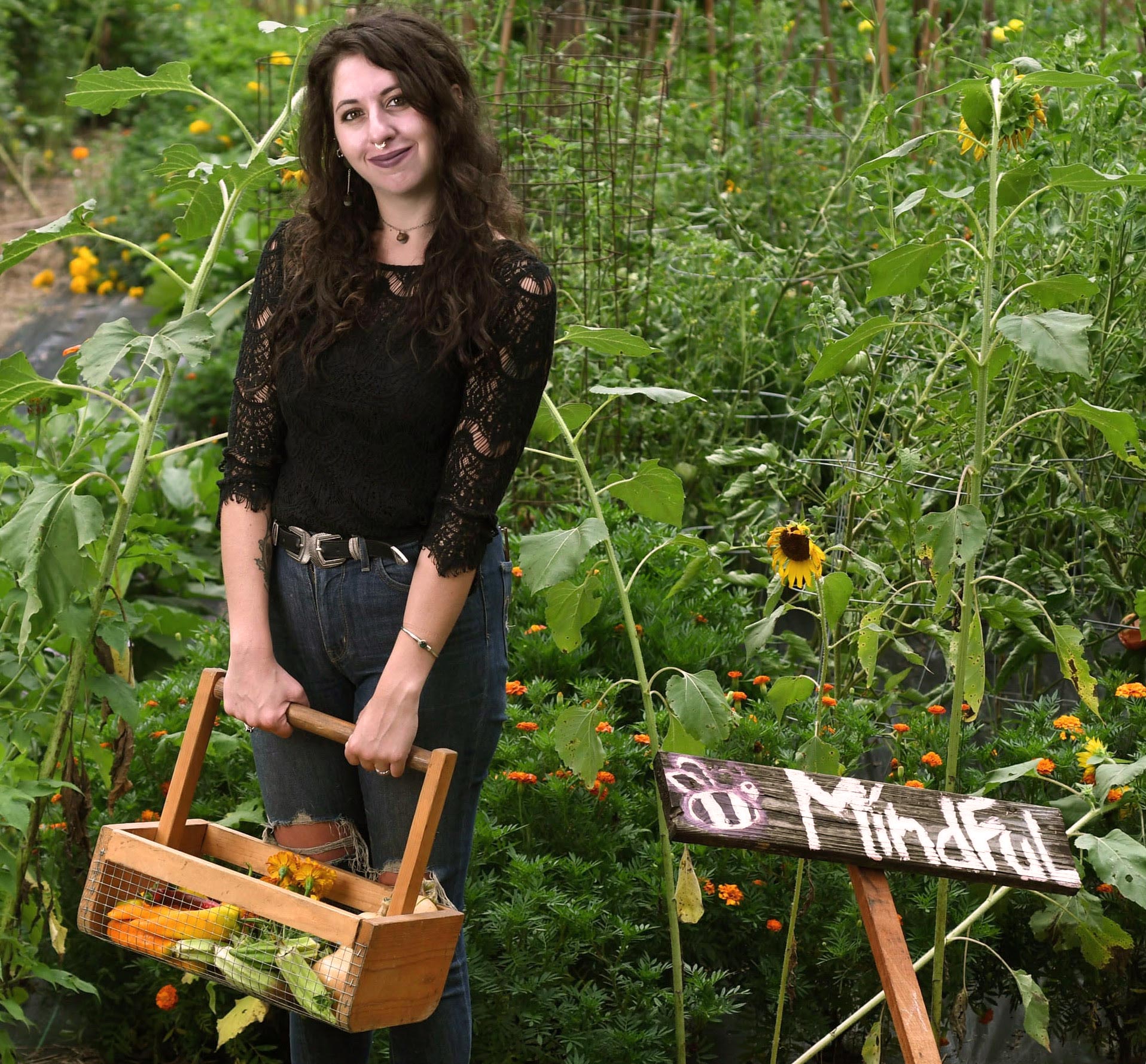 Executive Director Jordyn Appel-Hughes on her farm Greensky Farms