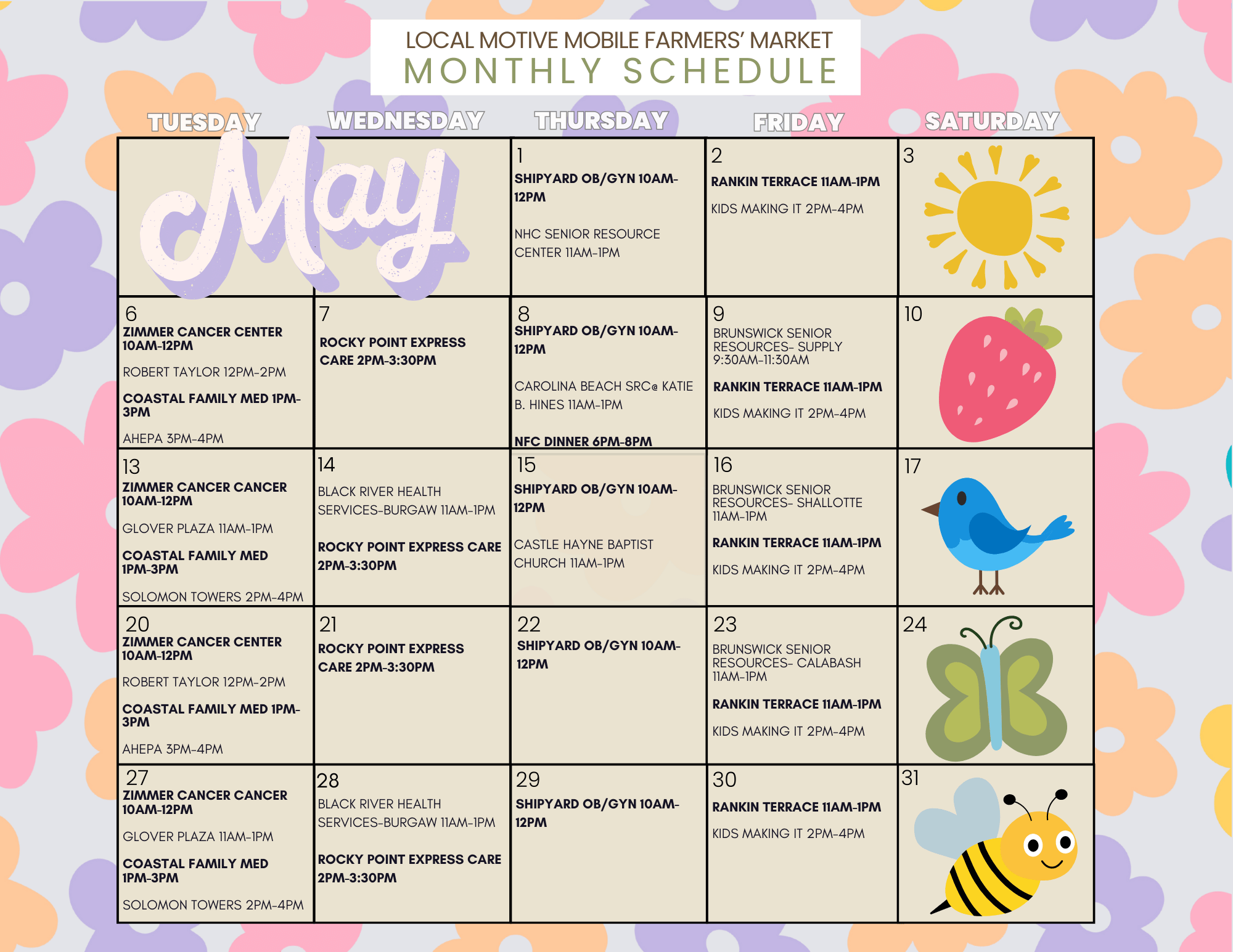 FDE Market Calendar 2025 May Front FDE Market Calendar 2025 May Front